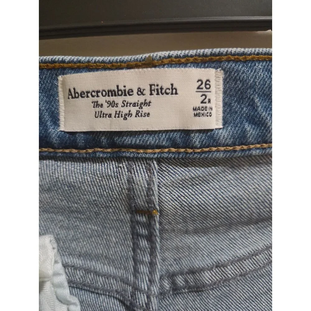 Senior Jeans - Size 26/2 R - Abercrombie & Fitch Jeans - hand painted/upcycled - Picture 7 of 7
